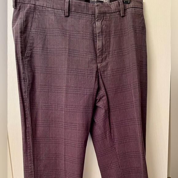 Banana Republic plaid pants with hints of black, grey, red. - Picture 6 of 7